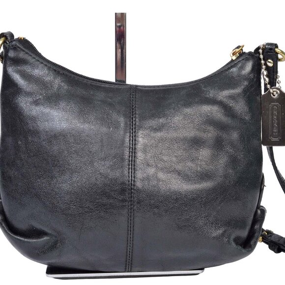 AUTHENTIC COACH Small Leather W/Snakeskin Trim Crossbody - Picture 8 of 14